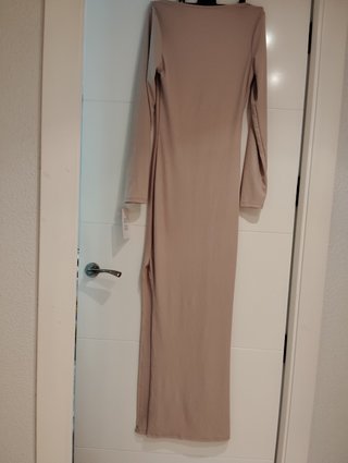 Vestido largo escote cuadrado