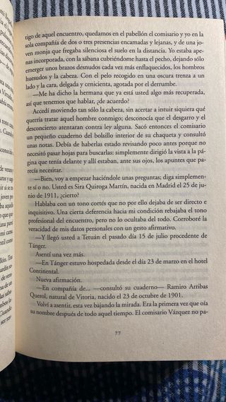Libro “El tiempo entre costuras”