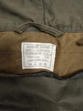 Chaqueta 3/4 Ejército Alemán