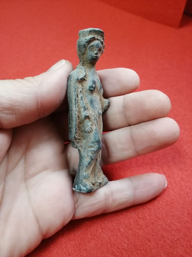 Exvoto Romano muy buena patina y relieve bronce