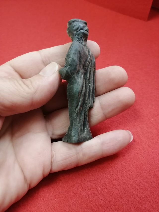 Exvoto Romano muy buena patina y relieve bronce