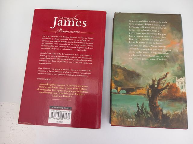 Lote 2 libros novela romántica