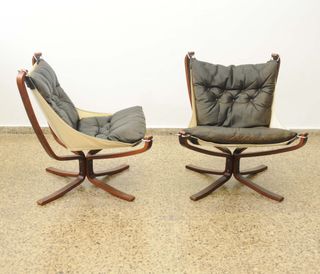 Conjunto vintage Falcón cuero 70s Sigurd Resell