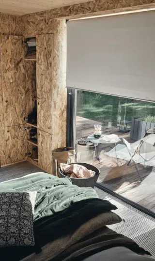 Tenda a rullo oscurante INSPIRE Tokyo bianco 165x2