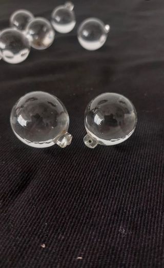 Lote 10 bolas cristal bohemia 