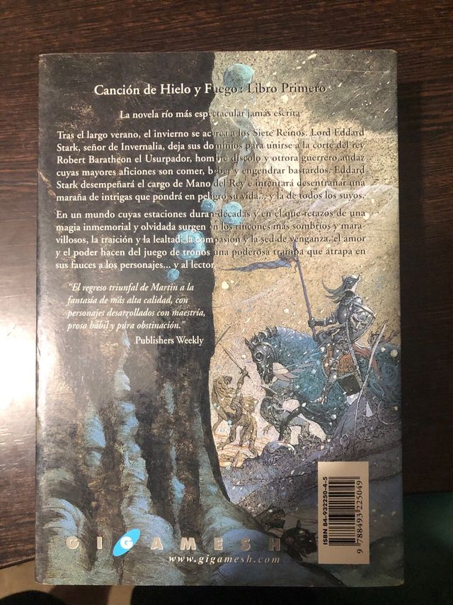 Juego de Tronos - 1 edición en español Oct 2002