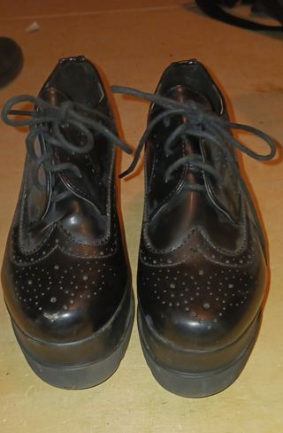 Scarpe con plateau nere
