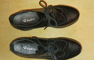 Scarpe con plateau nere