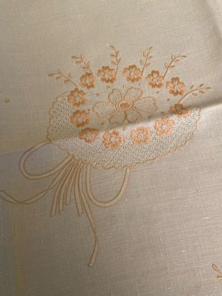 Tovaglietta da the con sei tovaglioli antico