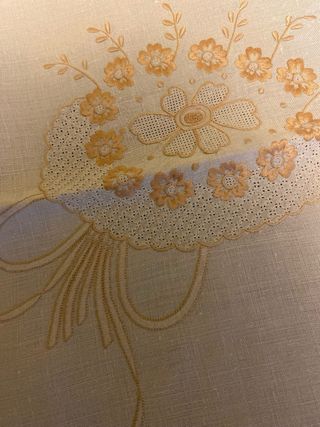 Tovaglietta da the con sei tovaglioli antico