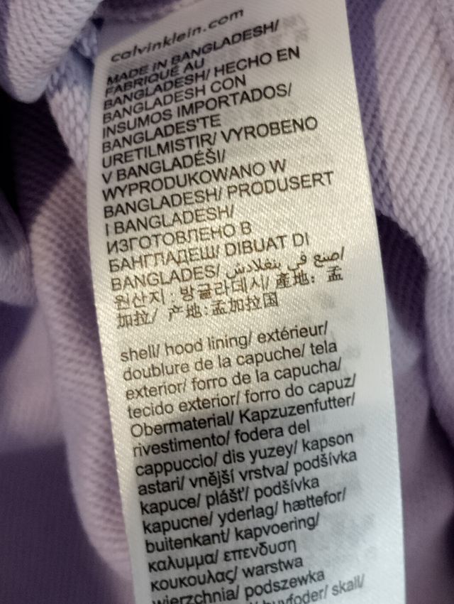 Novo moletom masculino Calvin Klein tamanho XXXL roxo