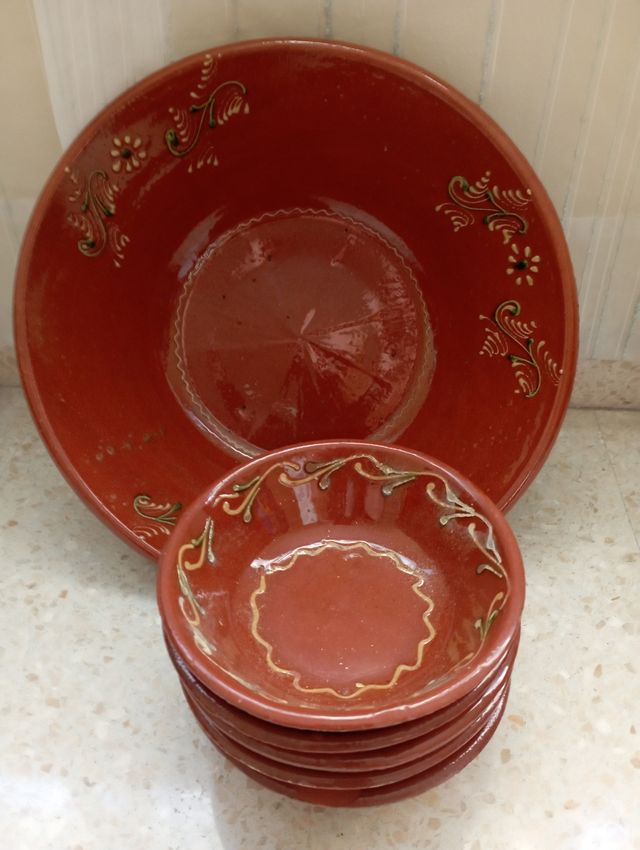 Juego de barro esmaltado