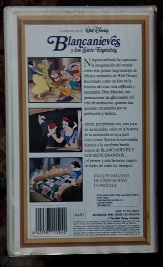 VHS BLANCANIEVES Y LOS SIETE ENANITOS