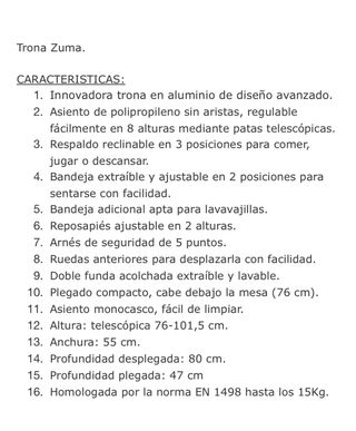 Sedia Inglesina Zuma 