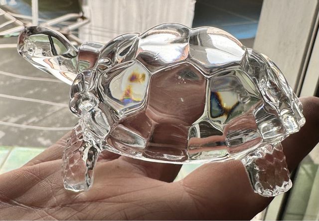 Firguras de decoracion: Tortugas de cristal