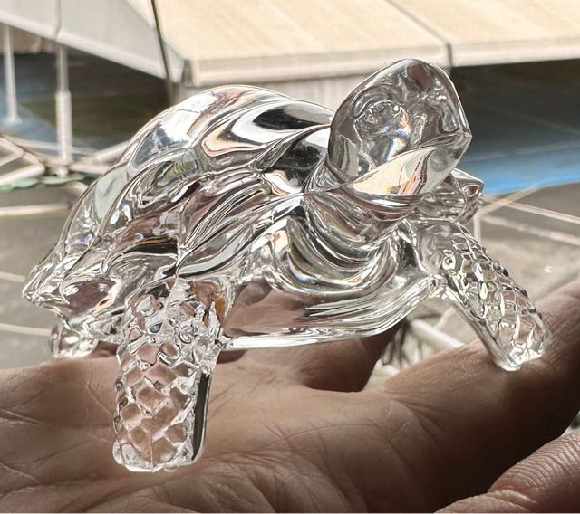 Firguras de decoracion: Tortugas de cristal
