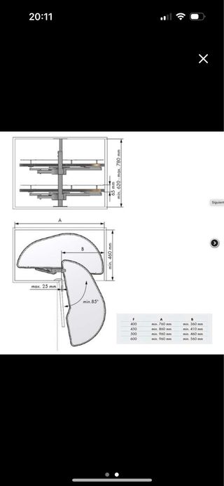 Mueble rinconero cocina