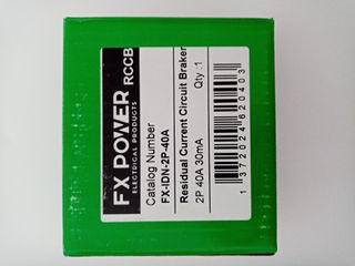 FX POWER® Interruptor Diferencial, AC, 40A-30mA