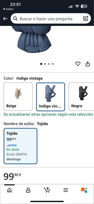 Mochila portabebe Babybjorn