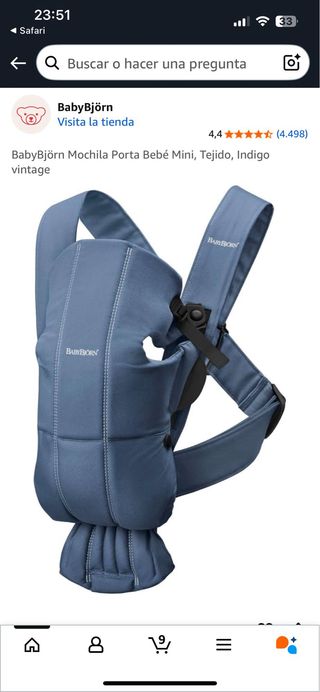 Mochila portabebe Babybjorn