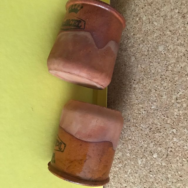 2 tarros antiguos marca DONCEL