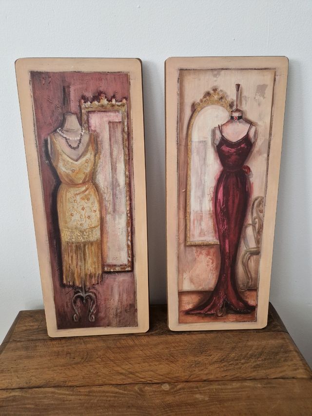 Lote 4 cuadros vintage