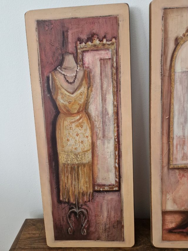 Lote 4 cuadros vintage