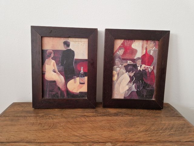 Lote 4 cuadros vintage