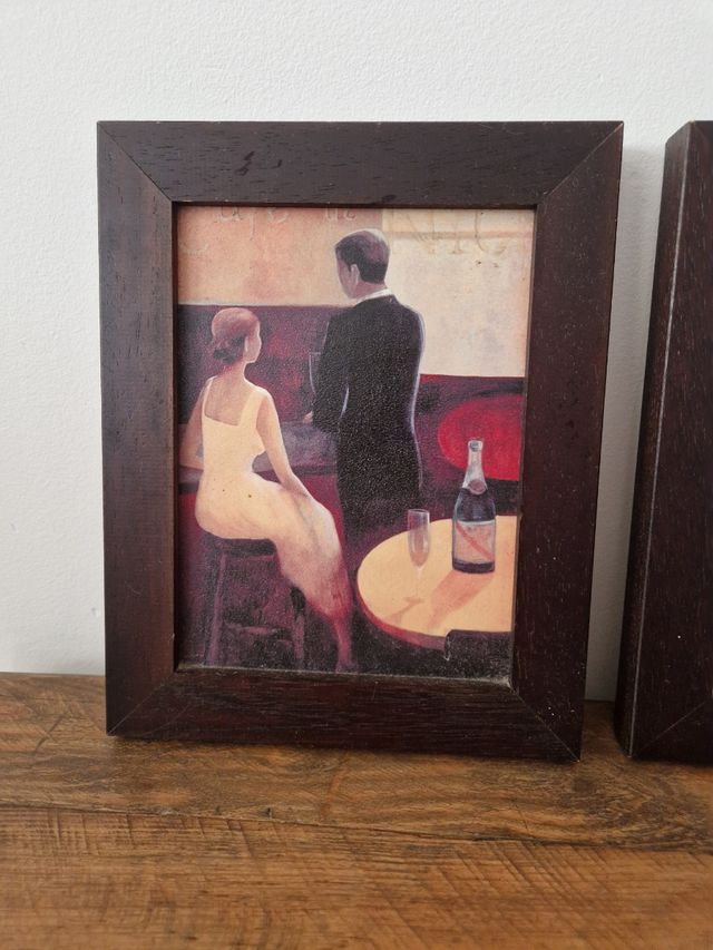 Lote 4 cuadros vintage