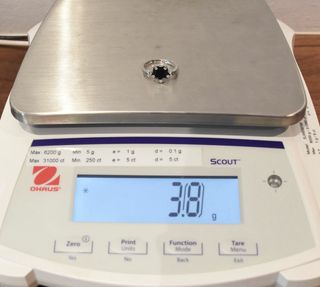 SORTIJA DE ORO BLANCO 18K/3.8Gr