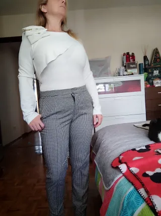 Pantalón vichy Massimo Dutti