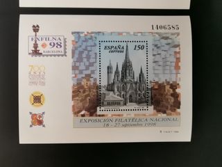 Sello EXFILNA 98 Catedral Barcelona