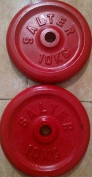 PESAS 2 DISCOS SALTER DE 10KG