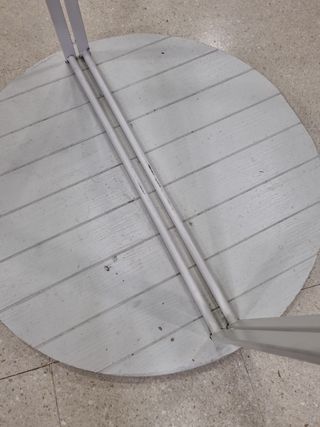 BURRO REDONDO MADERA Y METAL