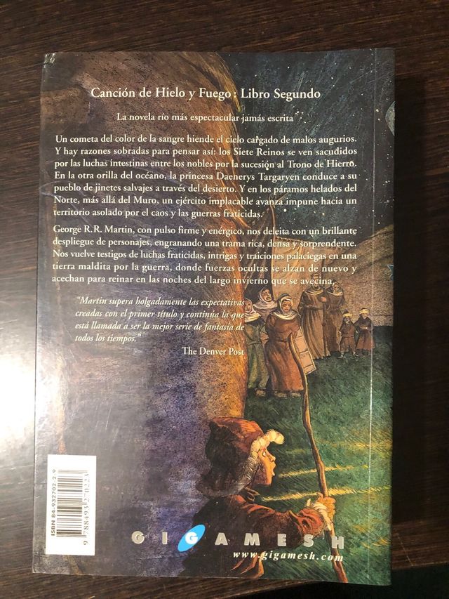 Choque de reyes, Primera Edición en español.