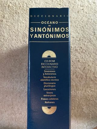 Diccionario sinónimos y antónimos Océano