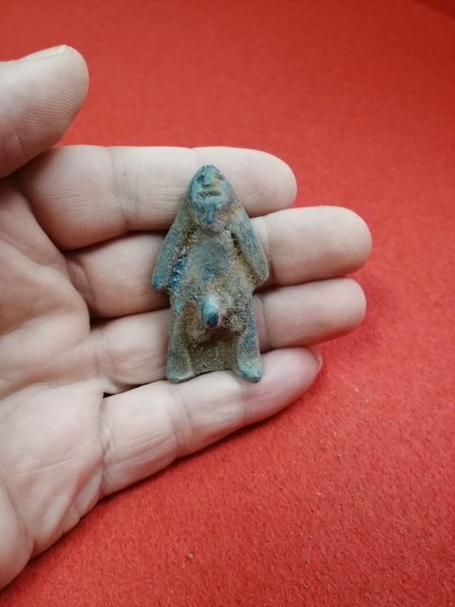 Exvoto ibero masculino , excelente patina bronce