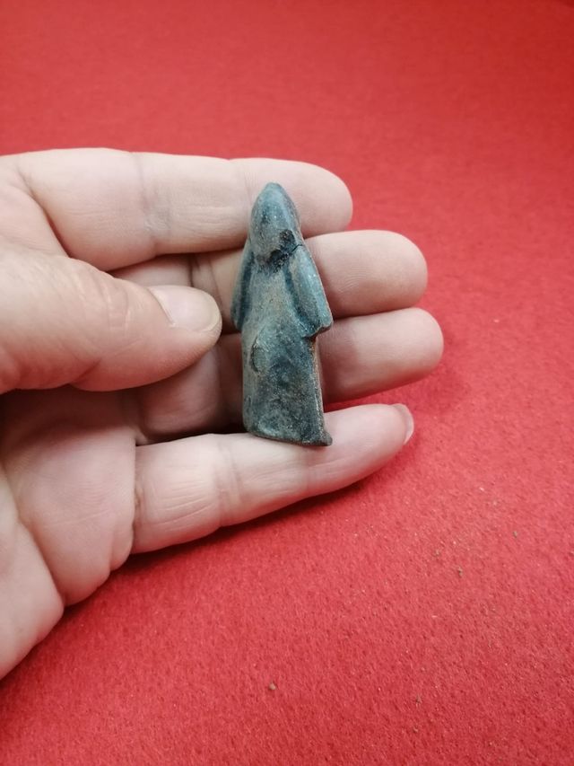 Exvoto ibero masculino , excelente patina bronce