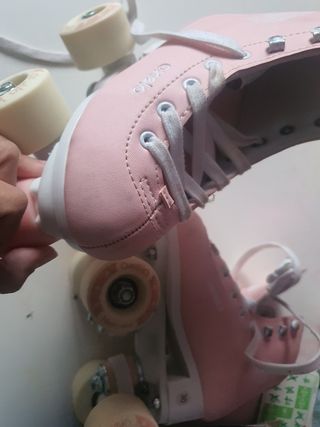 Patines ruedas Oxelo rosas núm 30