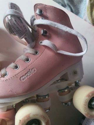 Patines ruedas Oxelo rosas núm 30
