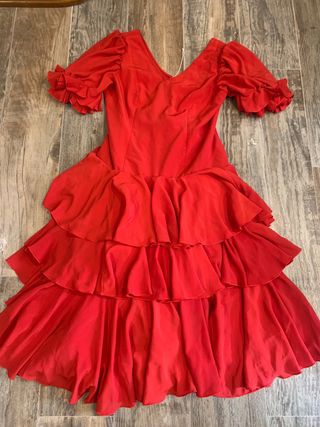 Traje gitana/flamenco del Rocío talla 50, 40