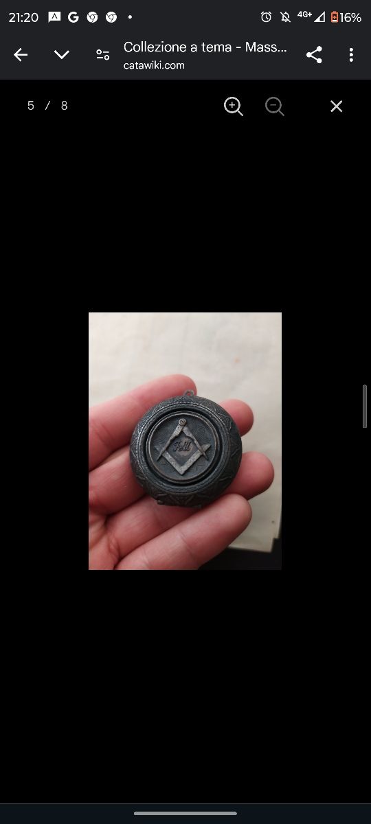 lettera di invito massonica, reliquiario ultimo