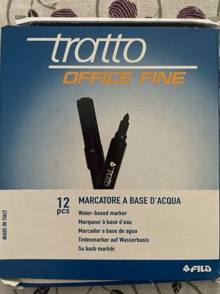 Confezione 12 pz marcatori neri