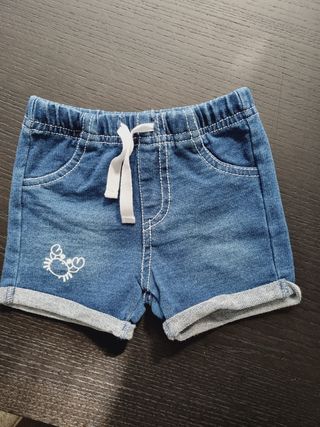 Pantaloncini jeans neonato