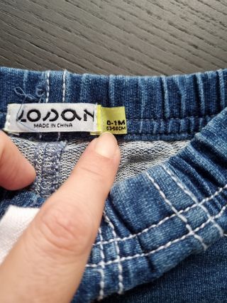 Pantaloncini jeans neonato