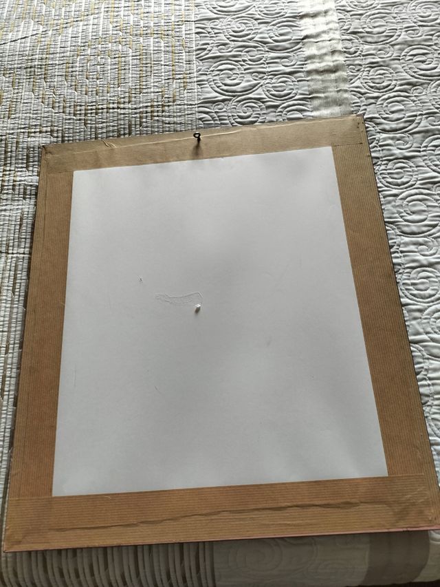 Cuadro de foto de madera y cristal.