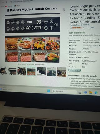 Parrillera eléctrica
