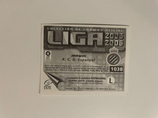 Cromo Dani Jarque 2005-2006