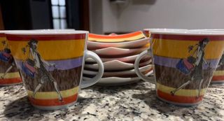 Tazze da caffe in fine porcellana