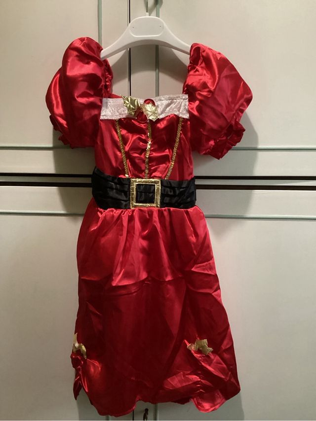 Abito gioco Miss Santa Claus bimba 3/5 anni